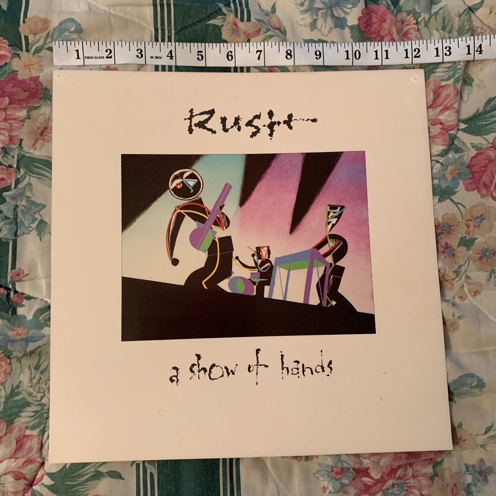 Rush "A Show Of Hands" poster flat